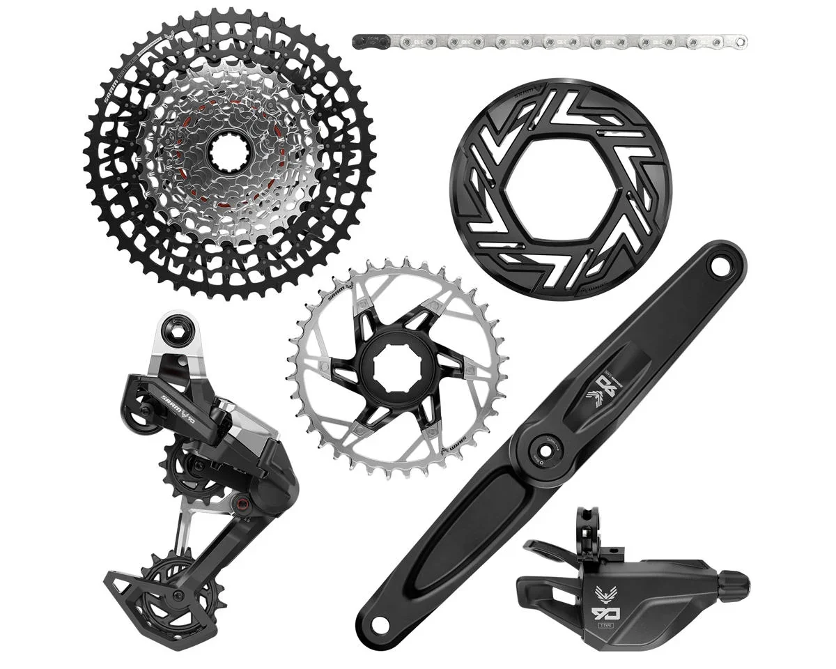 SRAM EAGLE 90 E-MTB T-Type Transmission Groupset (Black/Silver) (12 Speed) (160mm) (SRAM/Brose) (36T) (UDH) (Mechanical)